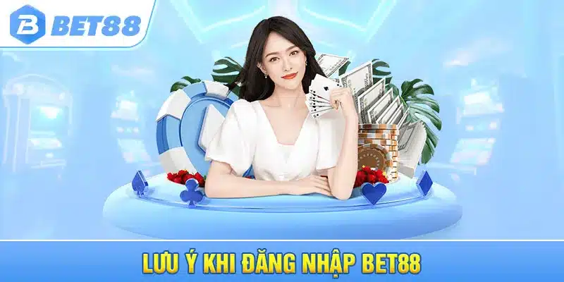 Lưu ý khi đăng nhập Bet88